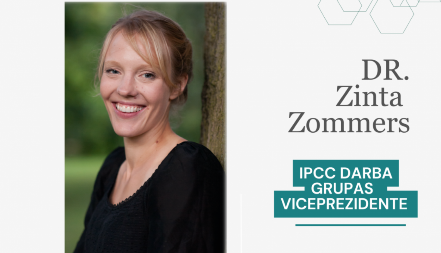 Dr.Zinta Zommers- IPCC Darba grupas viceprezidetes portrets
